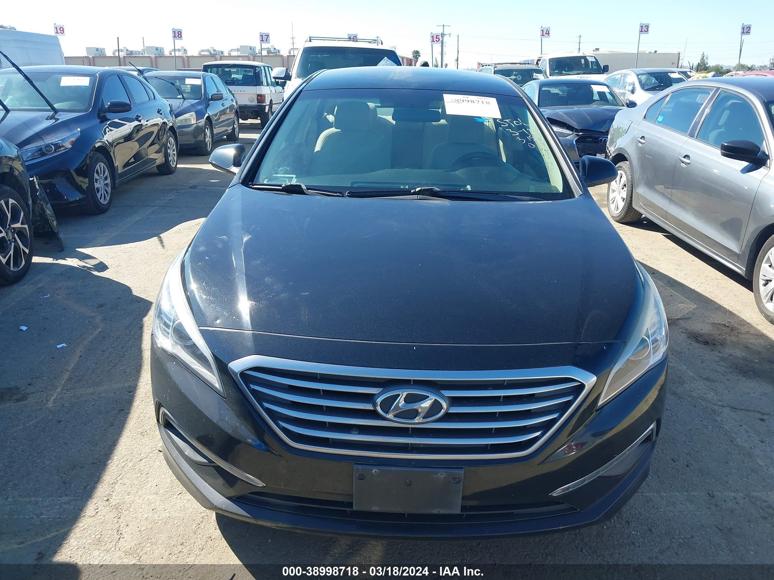 Photo 10 VIN: 5NPE24AF0FH148283 - HYUNDAI SONATA 