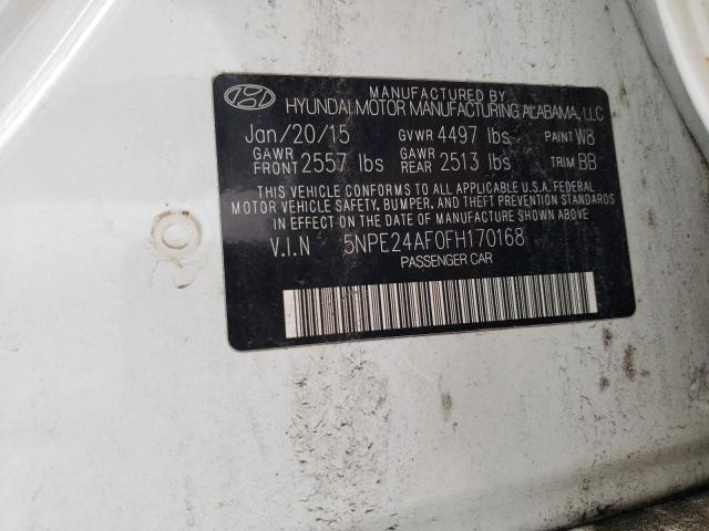 Photo 11 VIN: 5NPE24AF0FH170168 - HYUNDAI SONATA 