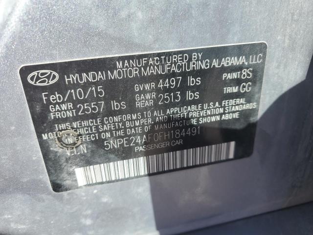 Photo 11 VIN: 5NPE24AF0FH184491 - HYUNDAI SONATA SE 