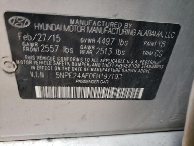 Photo 11 VIN: 5NPE24AF0FH197192 - HYUNDAI SONATA 