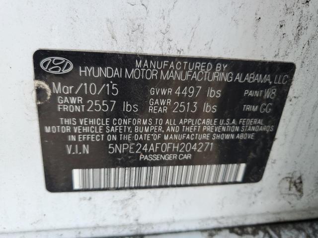 Photo 11 VIN: 5NPE24AF0FH204271 - HYUNDAI SONATA 