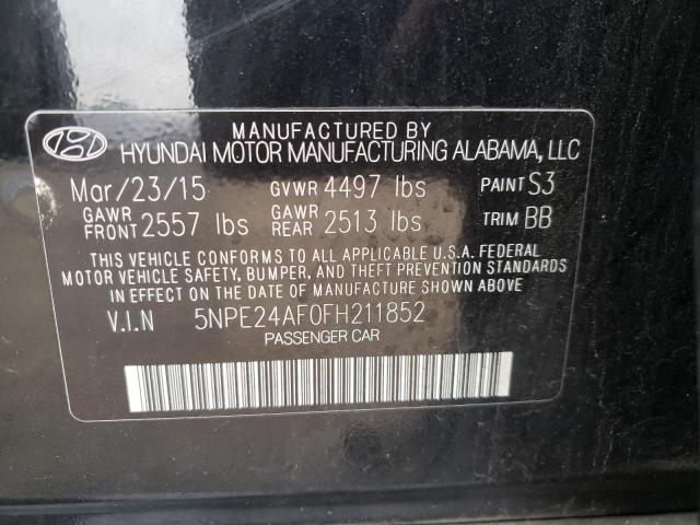 Photo 11 VIN: 5NPE24AF0FH211852 - HYUNDAI SONATA SE 