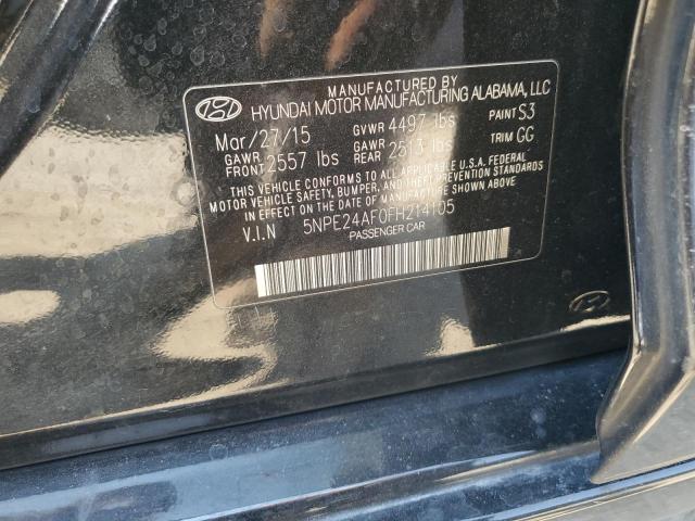 Photo 11 VIN: 5NPE24AF0FH214105 - HYUNDAI SONATA SE 