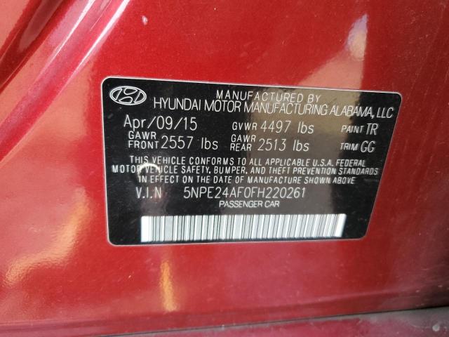 Photo 11 VIN: 5NPE24AF0FH220261 - HYUNDAI SONATA 