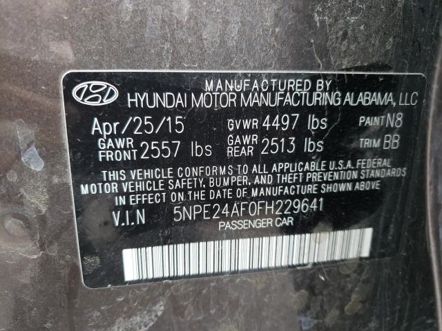 Photo 9 VIN: 5NPE24AF0FH229641 - HYUNDAI SONATA SE 