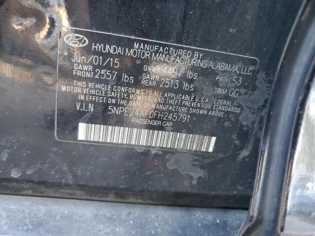 Photo 9 VIN: 5NPE24AF0FH245791 - HYUNDAI SONATA SE 