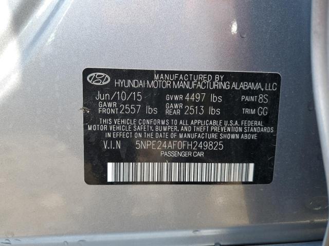 Photo 9 VIN: 5NPE24AF0FH249825 - HYUNDAI SONATA SE 