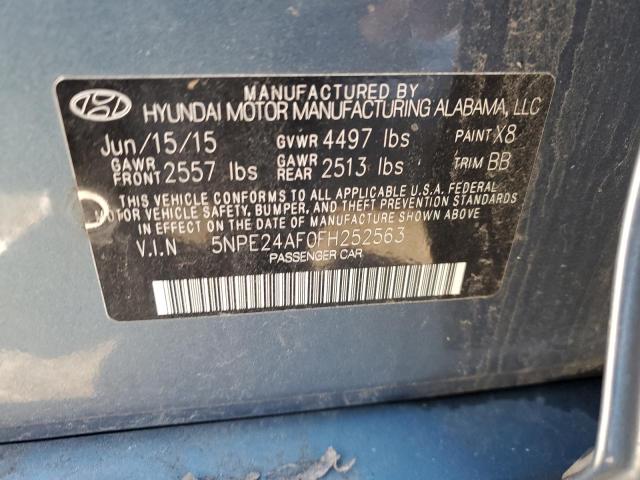 Photo 11 VIN: 5NPE24AF0FH252563 - HYUNDAI SONATA SE 