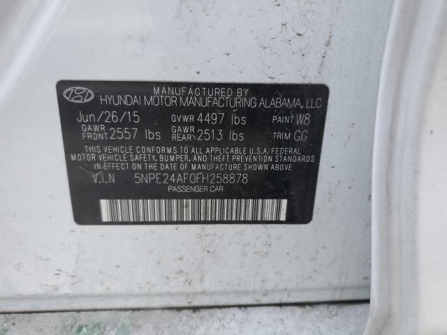 Photo 11 VIN: 5NPE24AF0FH258878 - HYUNDAI SONATA SE 