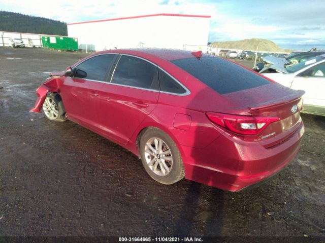 Photo 2 VIN: 5NPE24AF0GH261345 - HYUNDAI SONATA 