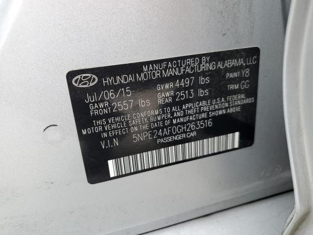 Photo 9 VIN: 5NPE24AF0GH263516 - HYUNDAI SONATA SE 