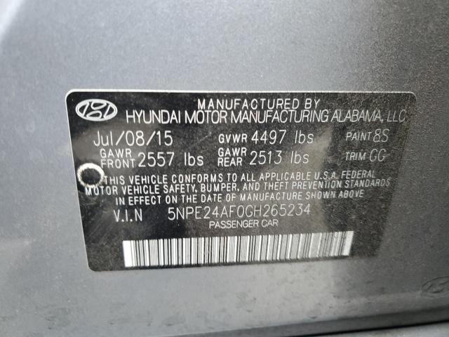 Photo 11 VIN: 5NPE24AF0GH265234 - HYUNDAI SONATA SE 