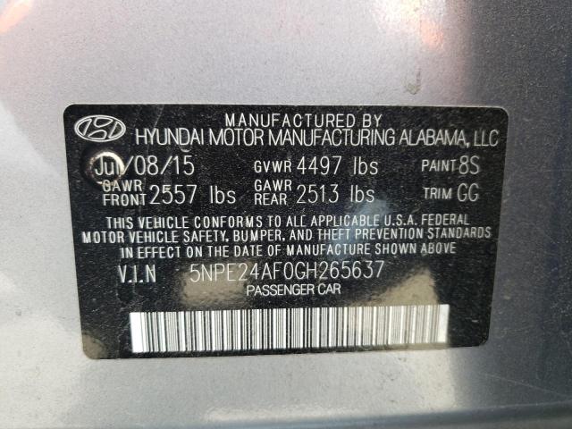 Photo 9 VIN: 5NPE24AF0GH265637 - HYUNDAI SONATA SE 