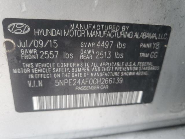 Photo 11 VIN: 5NPE24AF0GH266139 - HYUNDAI SONATA SE 