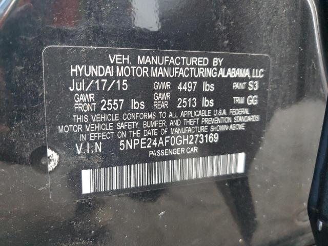 Photo 11 VIN: 5NPE24AF0GH273169 - HYUNDAI SONATA SE 