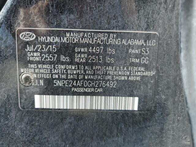 Photo 11 VIN: 5NPE24AF0GH276492 - HYUNDAI SONATA 