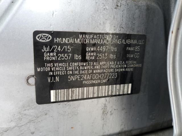 Photo 11 VIN: 5NPE24AF0GH277223 - HYUNDAI SONATA SE 