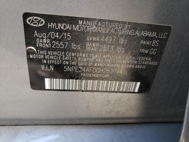 Photo 9 VIN: 5NPE24AF0GH282714 - HYUNDAI SONATA SE 