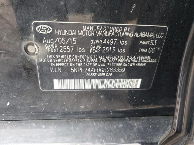 Photo 11 VIN: 5NPE24AF0GH283359 - HYUNDAI SONATA SE 