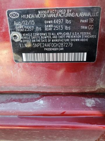 Photo 11 VIN: 5NPE24AF0GH287279 - HYUNDAI SONATA SE 