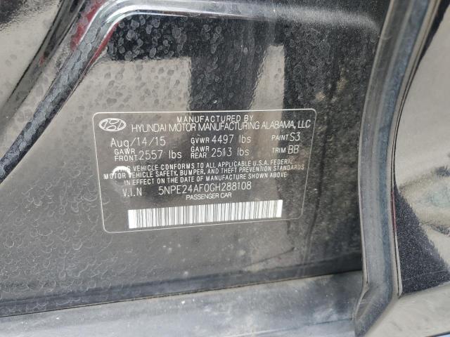 Photo 11 VIN: 5NPE24AF0GH288108 - HYUNDAI SONATA SE 