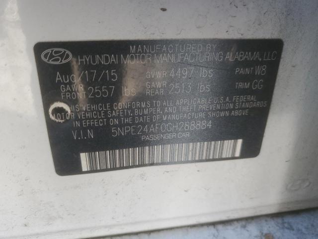 Photo 11 VIN: 5NPE24AF0GH288884 - HYUNDAI SONATA SE 