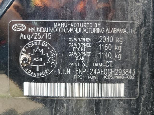 Photo 11 VIN: 5NPE24AF0GH293843 - HYUNDAI SONATA SE 