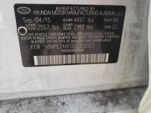 Photo 9 VIN: 5NPE24AF0GH300323 - HYUNDAI SONATA SE 