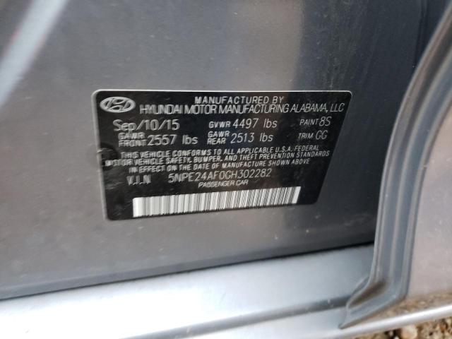 Photo 9 VIN: 5NPE24AF0GH302282 - HYUNDAI SONATA SE 