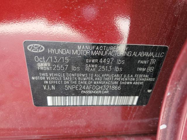 Photo 11 VIN: 5NPE24AF0GH321866 - HYUNDAI SONATA 