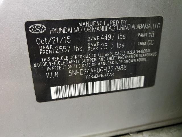 Photo 11 VIN: 5NPE24AF0GH327988 - HYUNDAI SONATA 