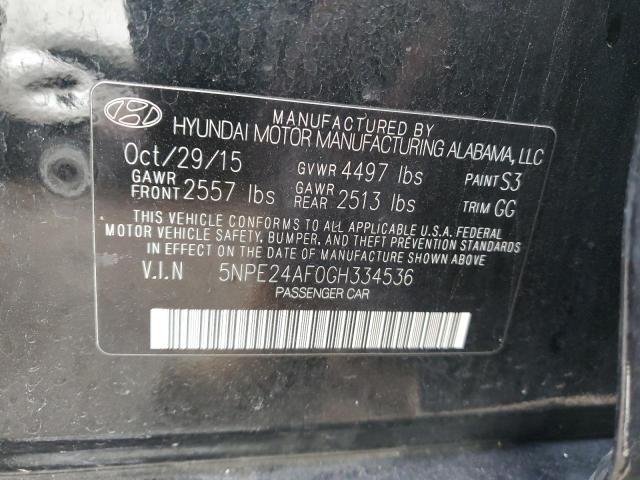 Photo 11 VIN: 5NPE24AF0GH334536 - HYUNDAI SONATA 