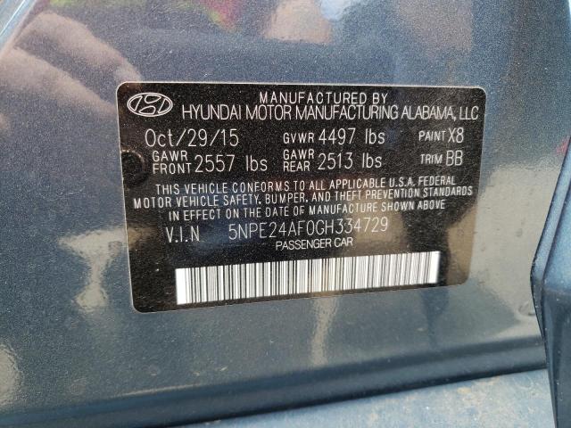 Photo 9 VIN: 5NPE24AF0GH334729 - HYUNDAI SONATA SE 