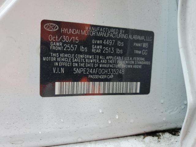 Photo 11 VIN: 5NPE24AF0GH335248 - HYUNDAI SONATA SE 