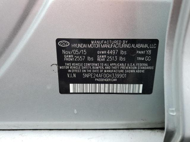 Photo 11 VIN: 5NPE24AF0GH339901 - HYUNDAI SONATA 