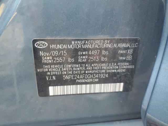 Photo 11 VIN: 5NPE24AF0GH341924 - HYUNDAI SONATA SE 