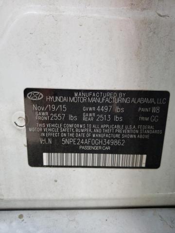 Photo 11 VIN: 5NPE24AF0GH349862 - HYUNDAI SONATA SE 