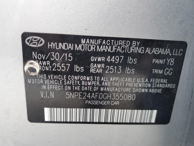 Photo 11 VIN: 5NPE24AF0GH355080 - HYUNDAI SONATA 