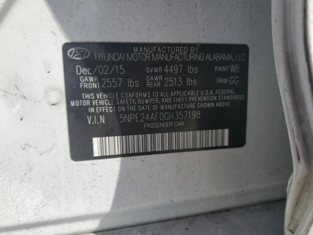 Photo 11 VIN: 5NPE24AF0GH357198 - HYUNDAI SONATA SE 