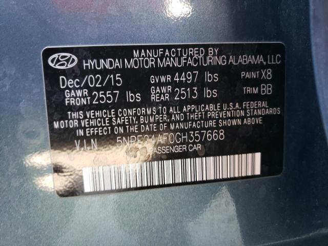 Photo 11 VIN: 5NPE24AF0GH357668 - HYUNDAI SONATA SE 