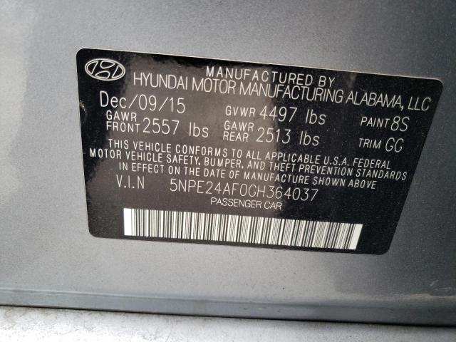 Photo 11 VIN: 5NPE24AF0GH364037 - HYUNDAI SONATA 