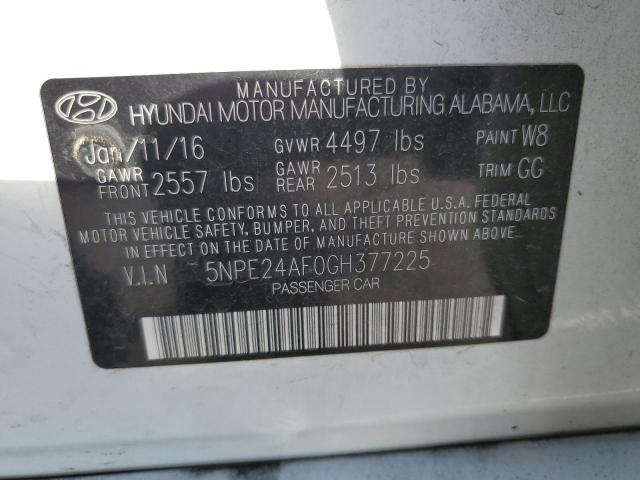 Photo 11 VIN: 5NPE24AF0GH377225 - HYUNDAI SONATA SE 