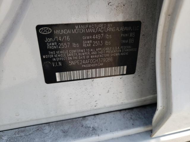 Photo 11 VIN: 5NPE24AF0GH379086 - HYUNDAI SONATA 