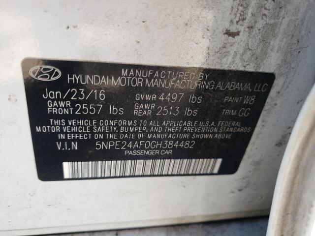 Photo 9 VIN: 5NPE24AF0GH384482 - HYUNDAI SONATA 