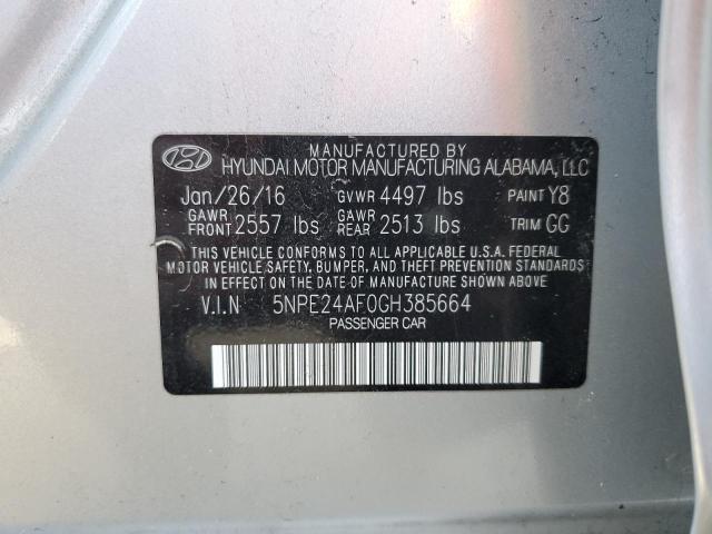 Photo 11 VIN: 5NPE24AF0GH385664 - HYUNDAI SONATA SE 