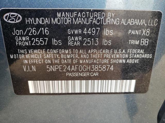 Photo 9 VIN: 5NPE24AF0GH385874 - HYUNDAI SONATA SE 