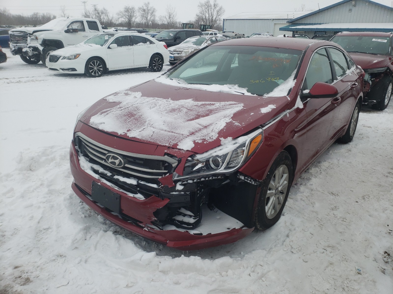 Photo 1 VIN: 5NPE24AF0GH386989 - HYUNDAI SONATA SE 