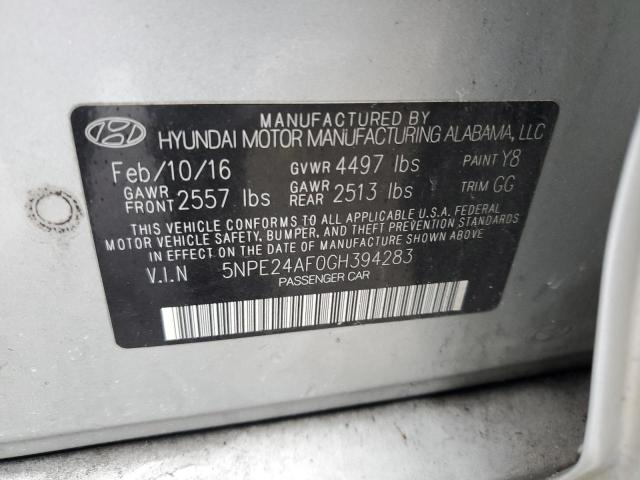 Photo 11 VIN: 5NPE24AF0GH394283 - HYUNDAI SONATA 