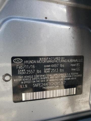 Photo 11 VIN: 5NPE24AF0GH395367 - HYUNDAI SONATA 