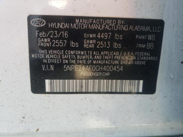 Photo 9 VIN: 5NPE24AF0GH400454 - HYUNDAI SONATA SE 